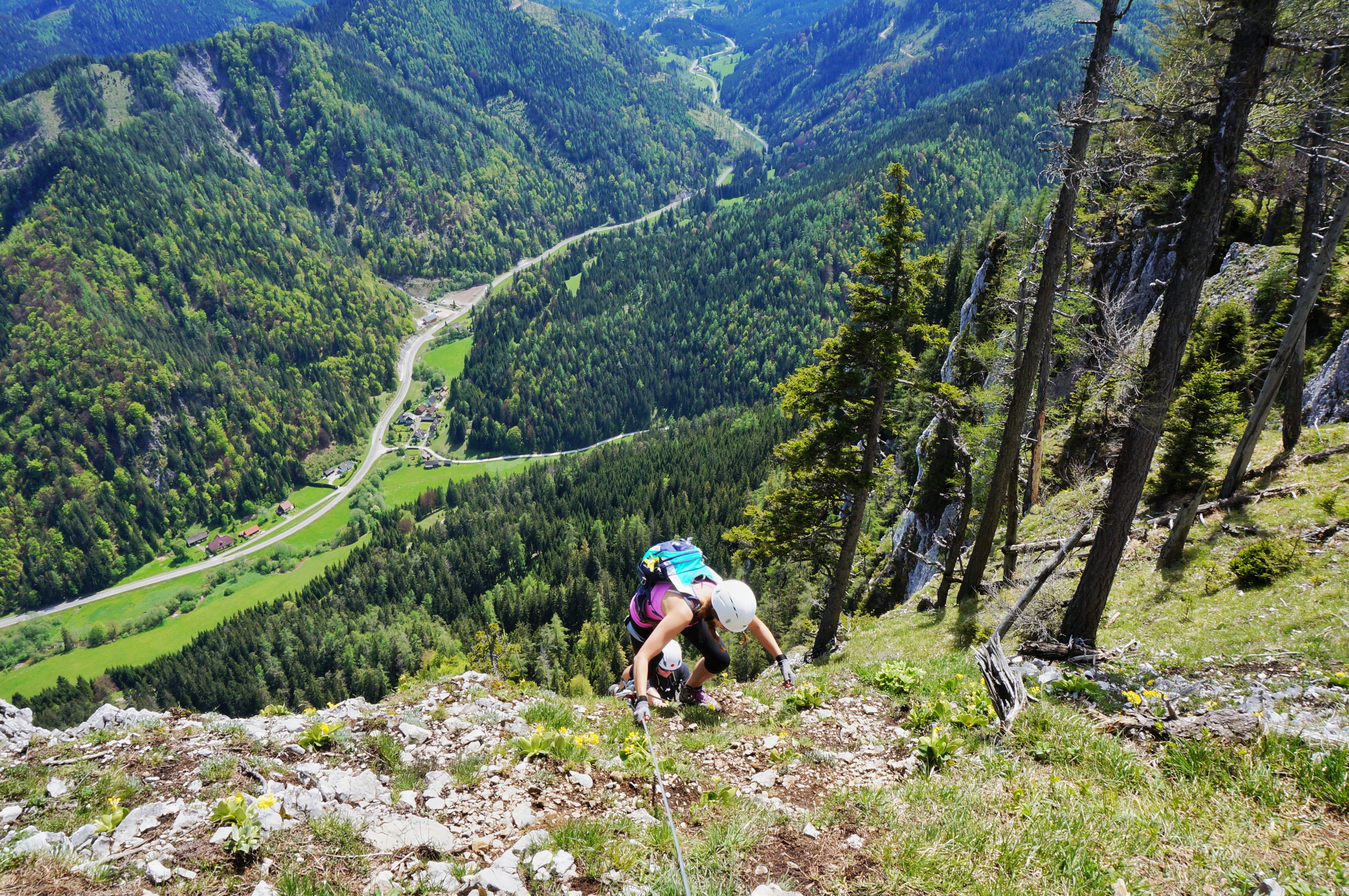 Aufstieg Mariazeller Klettersteig