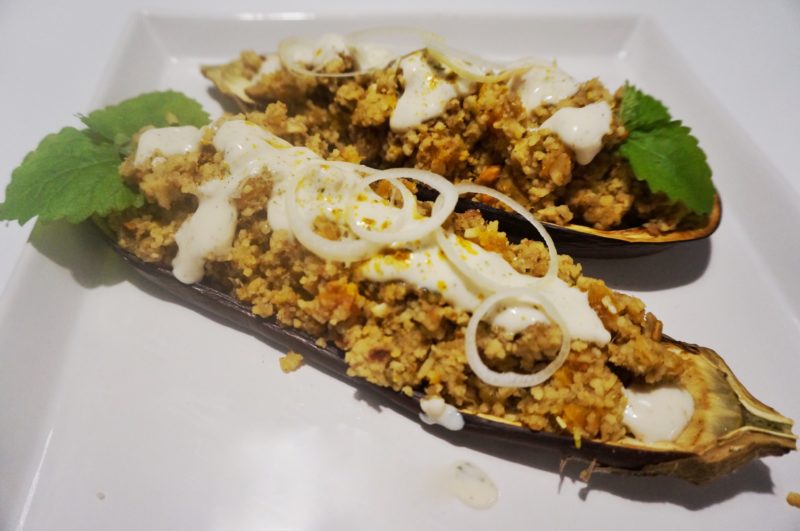 vegan melanzanischiffe