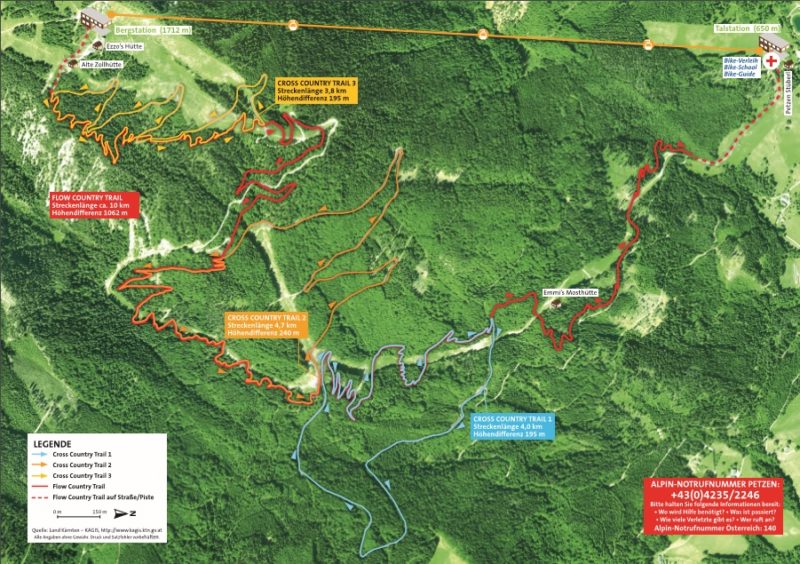 mountainbike streckenplan